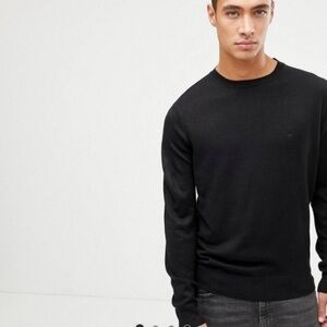 French connection plain logo crew‎ neck sweater size Large unisex sweatshirt